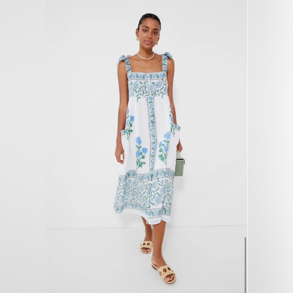 Tuckernuck Exclusive Juliet Dunn Poppy Tie Shoulder Dress